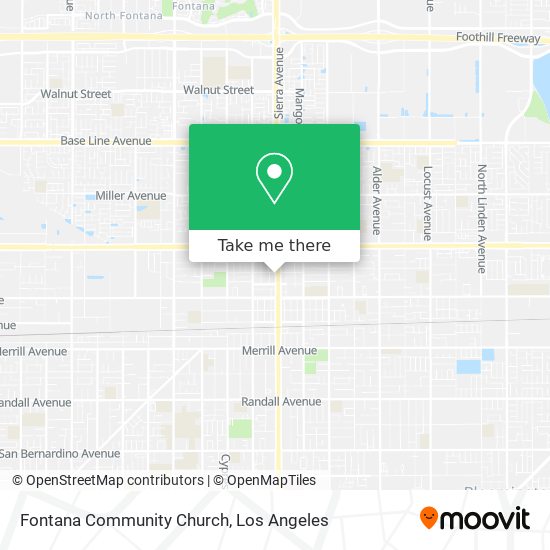 Mapa de Fontana Community Church