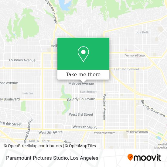 Mapa de Paramount Pictures Studio