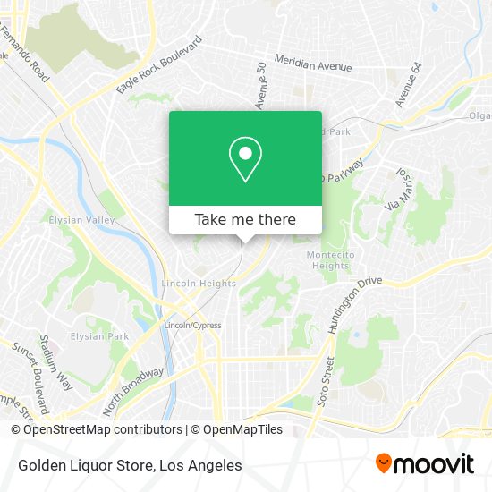 Mapa de Golden Liquor Store