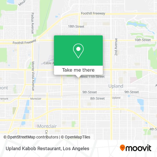 Upland Kabob Restaurant map