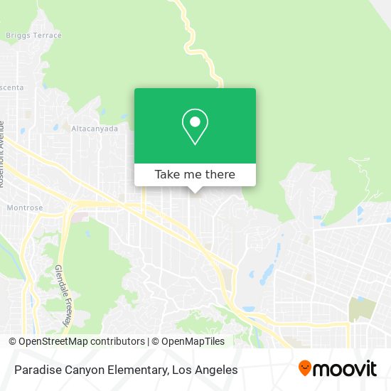 Mapa de Paradise Canyon Elementary