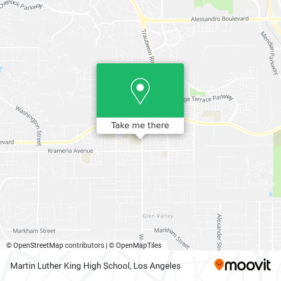 Martin Luther King High School map