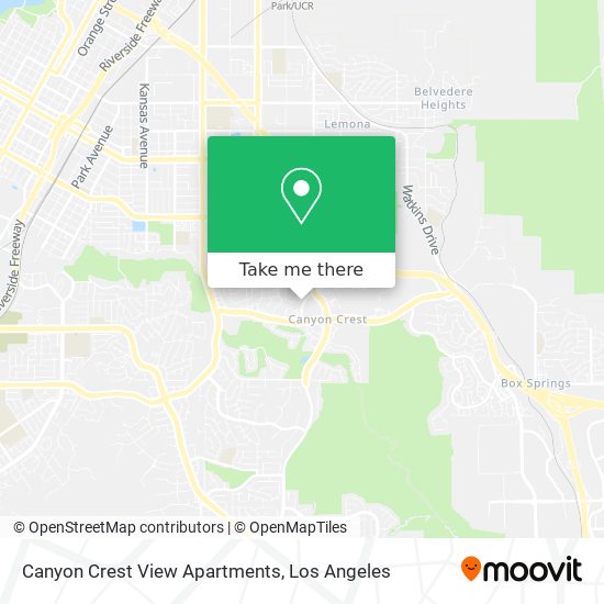 Mapa de Canyon Crest View Apartments