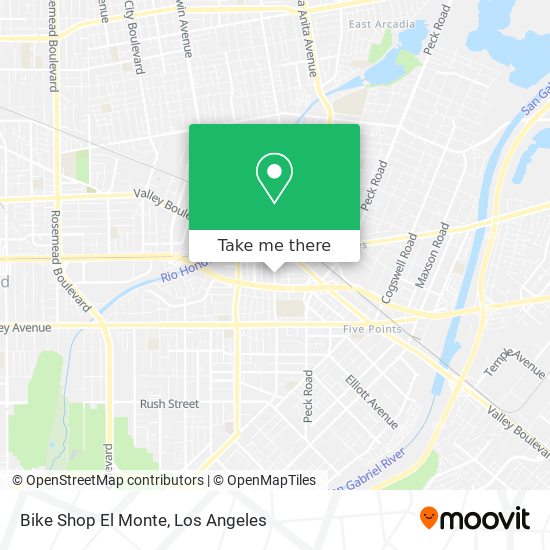 Mapa de Bike Shop El Monte