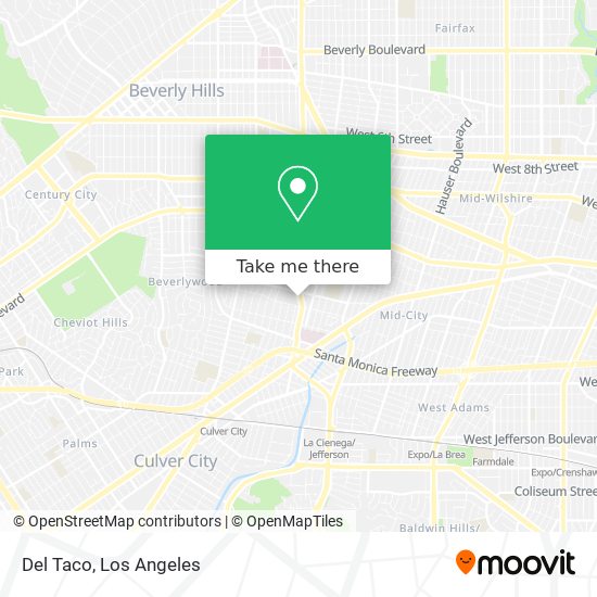 Del Taco map