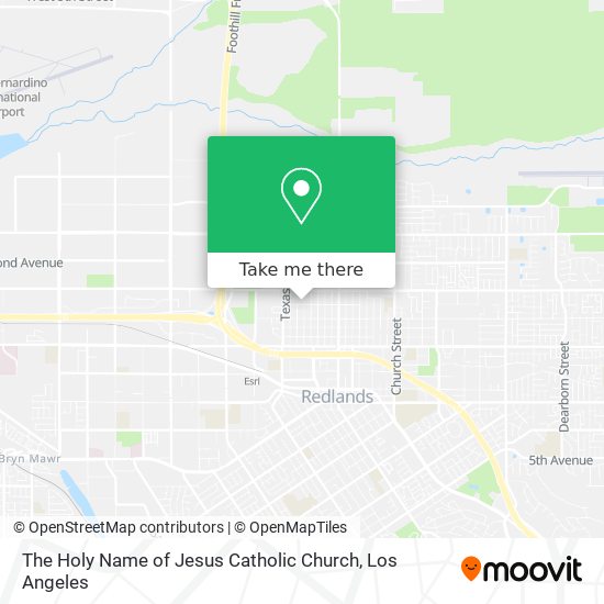 The Holy Name of Jesus Catholic Church map