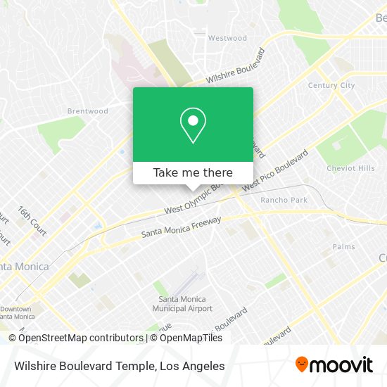 Mapa de Wilshire Boulevard Temple