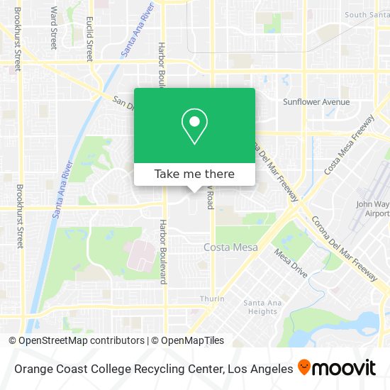 Mapa de Orange Coast College Recycling Center