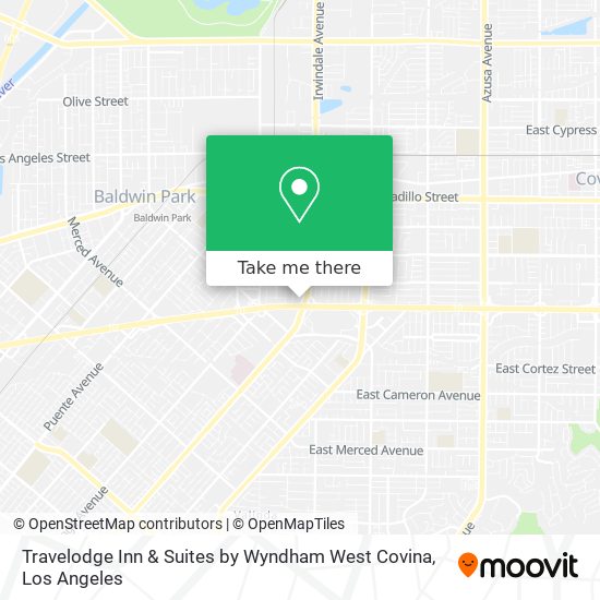 Travelodge Inn & Suites by Wyndham West Covina map