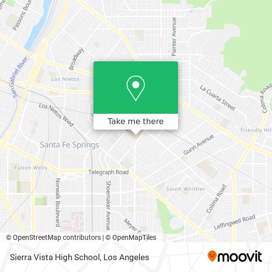 Mapa de Sierra Vista High School