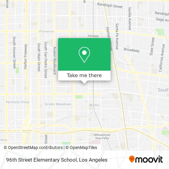 Mapa de 96th Street Elementary School