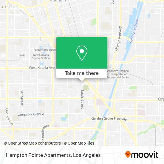 Mapa de Hampton Pointe Apartments