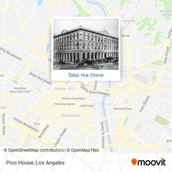 Mapa de Pico House