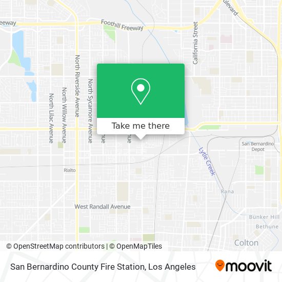 Mapa de San Bernardino County Fire Station