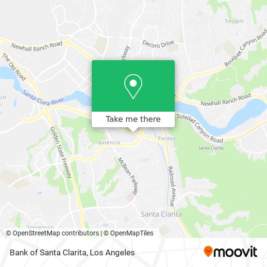 Bank of Santa Clarita map