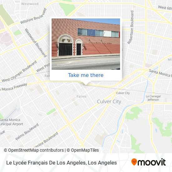 Mapa de Le Lycée Français De Los Angeles