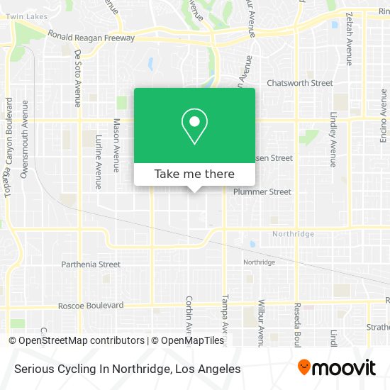 Serious Cycling In Northridge map