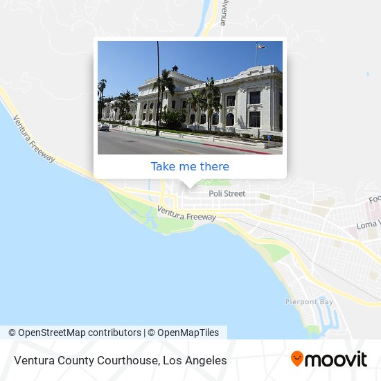 Ventura County Courthouse map