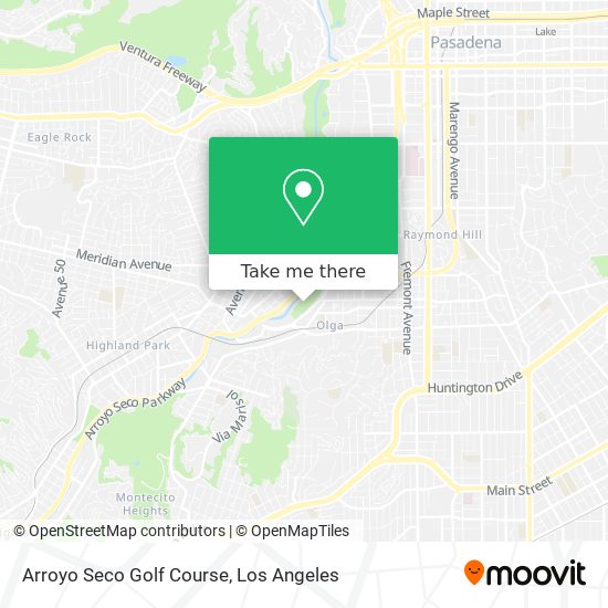 Arroyo Seco Golf Course map