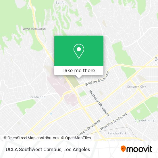 UCLA Southwest Campus map