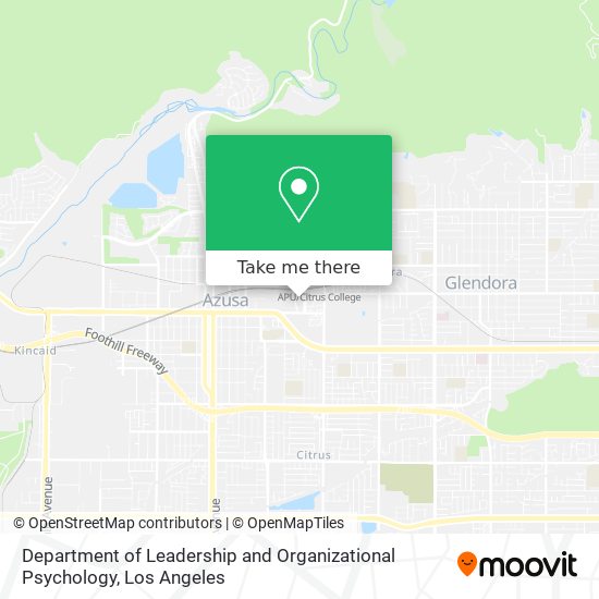 Department of Leadership and Organizational Psychology map