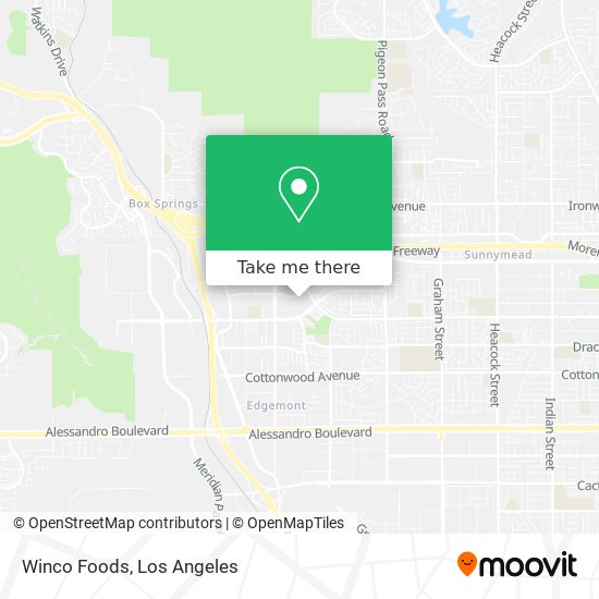 Winco Foods map