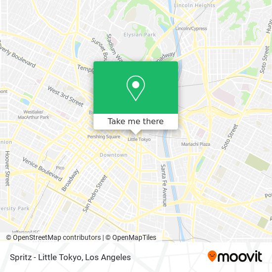 Mapa de Spritz - Little Tokyo