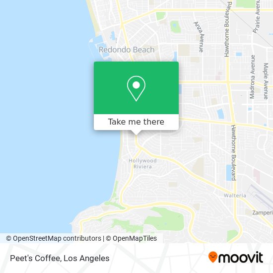 Peet's Coffee map