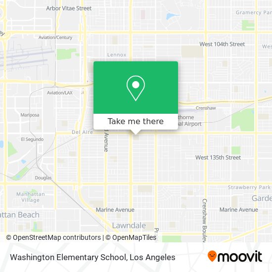 Washington Elementary School map