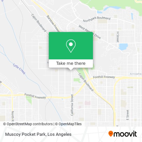 Muscoy Pocket Park map