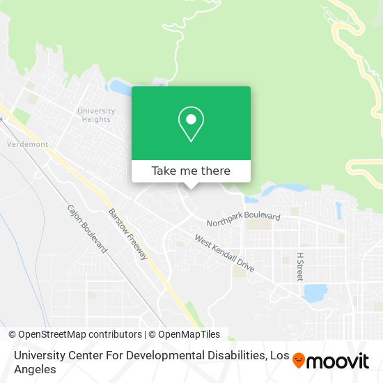 Mapa de University Center For Developmental Disabilities