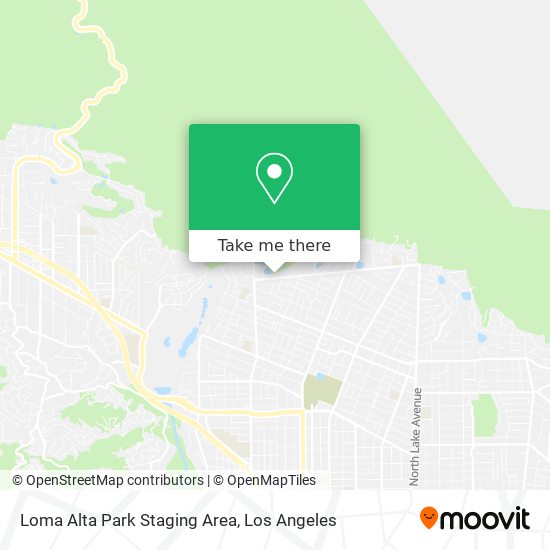 Loma Alta Park Staging Area map