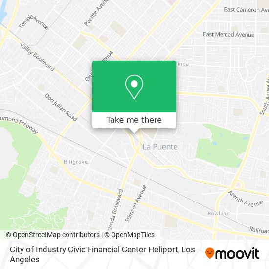 City of Industry Civic Financial Center Heliport map