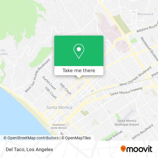 Del Taco map