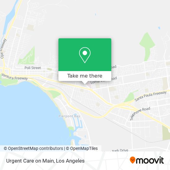 Urgent Care on Main map