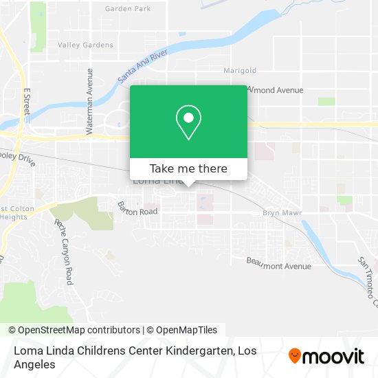 Mapa de Loma Linda Childrens Center Kindergarten