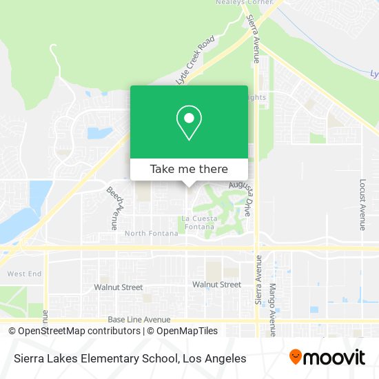 Mapa de Sierra Lakes Elementary School