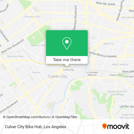 Culver City Bike Hub map