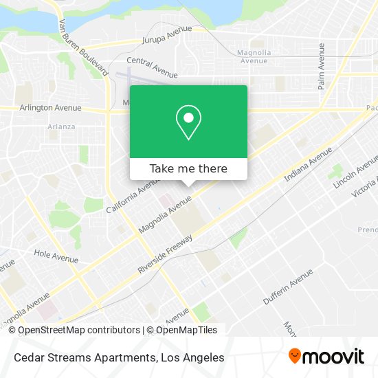 Cedar Streams Apartments map