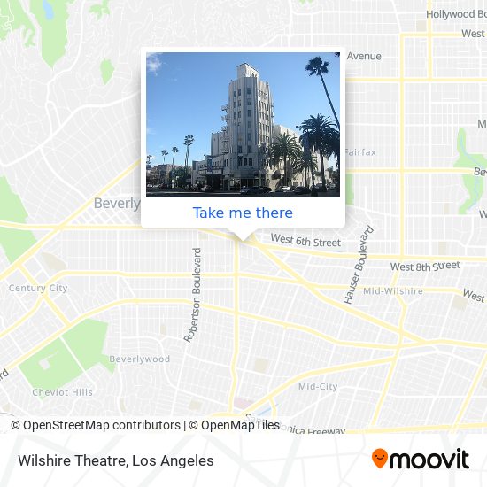 Wilshire Theatre map