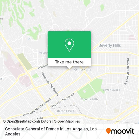 Consulate General of France In Los Angeles map