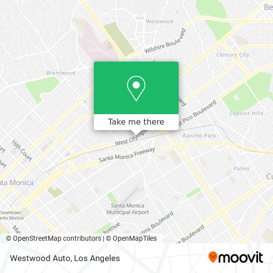 Mapa de Westwood Auto