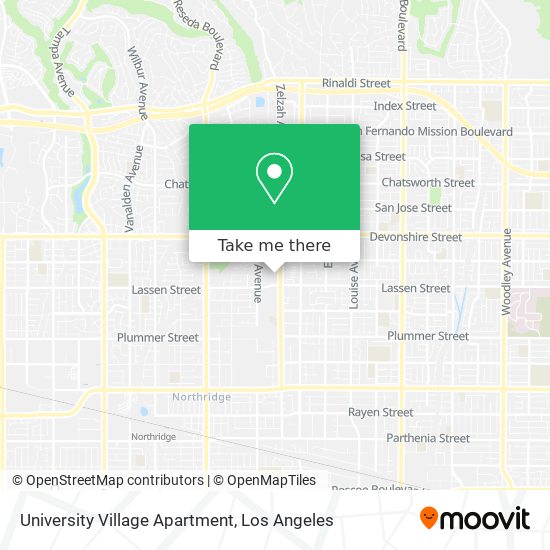 University Village Apartment map