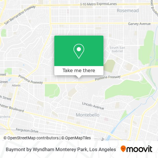 Baymont by Wyndham Monterey Park map