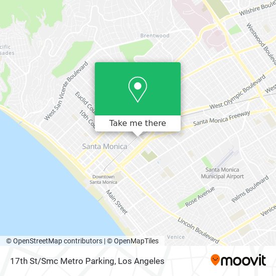 17th St/Smc Metro Parking map