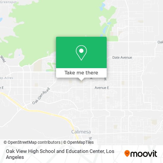 Oak View High School and Education Center map