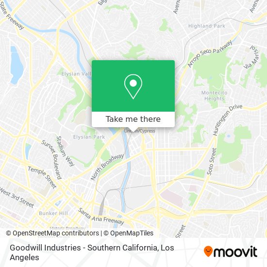 Goodwill Industries - Southern California map