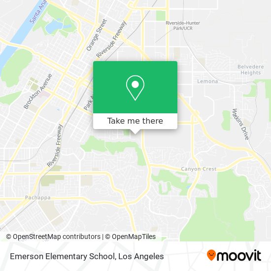 Emerson Elementary School map