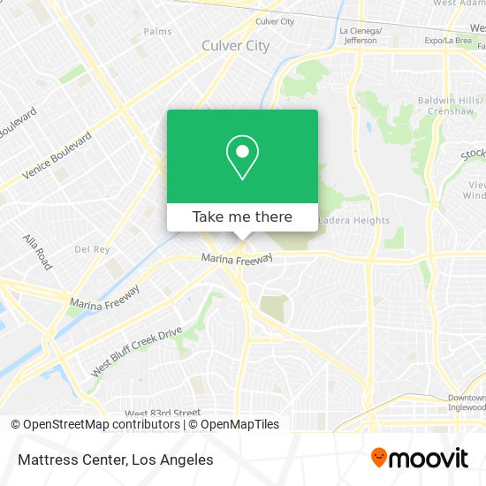 Mattress Center map