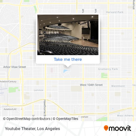 Mapa de Youtube Theater